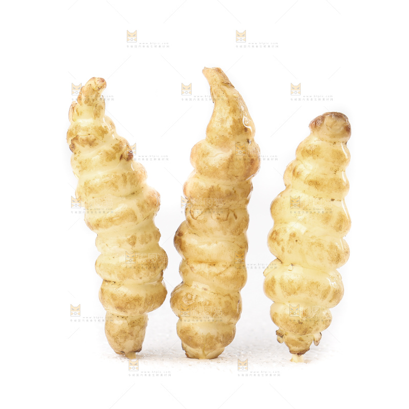 白底上的宝塔菜