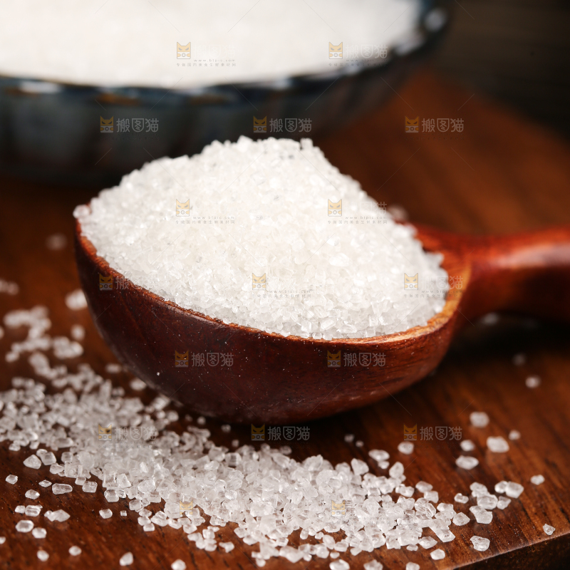 深底上的白砂糖