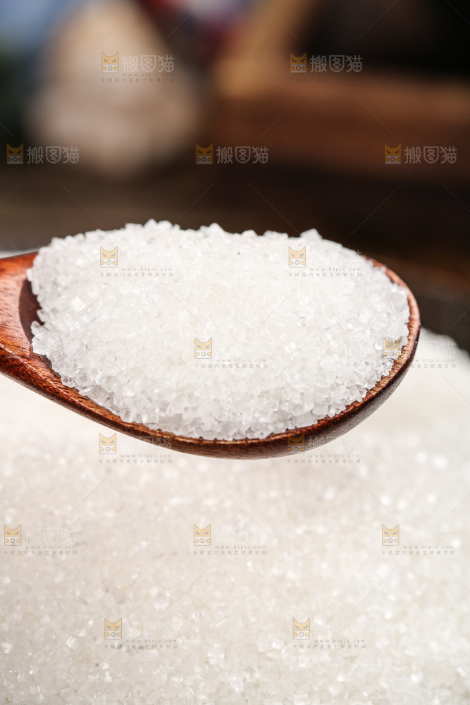 深底上的白砂糖