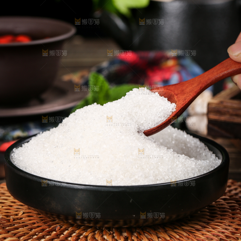 深底上的白砂糖