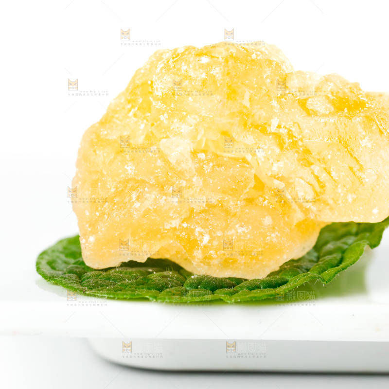 白底上的黄冰糖