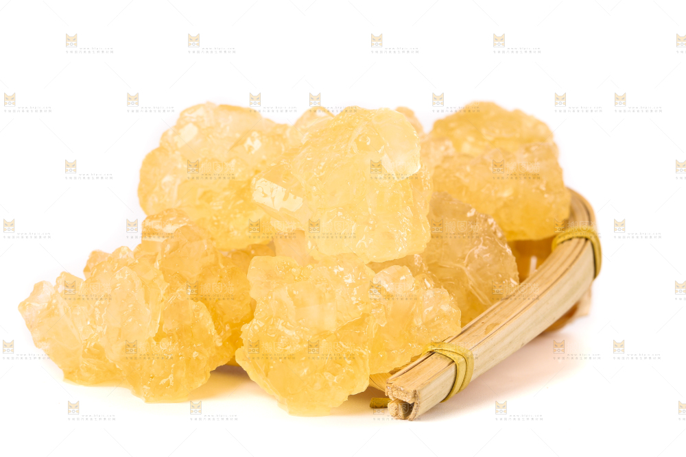 白底上的黄冰糖