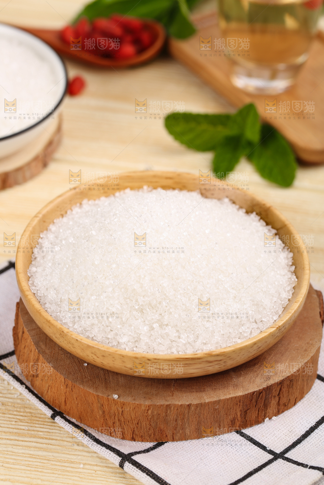 浅底上的白砂糖