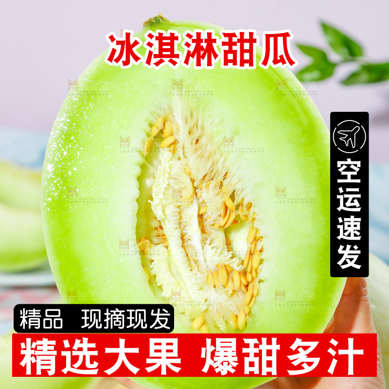 浅底上的玉菇甜瓜