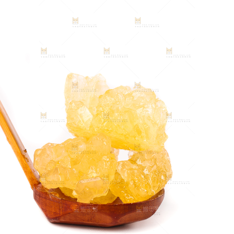 白底上的黄冰糖