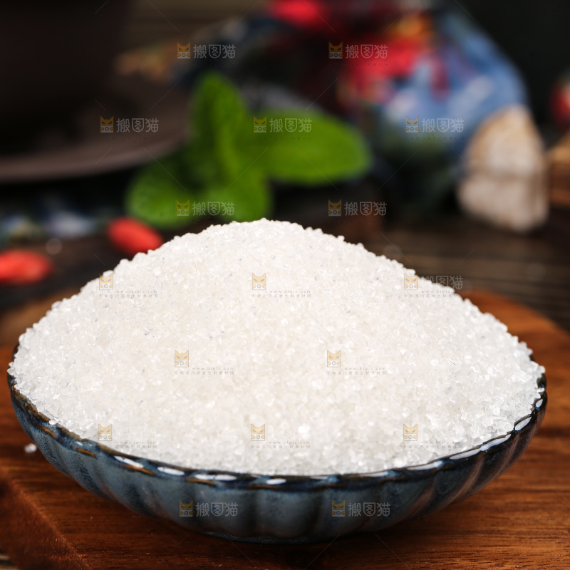 深底上的白砂糖
