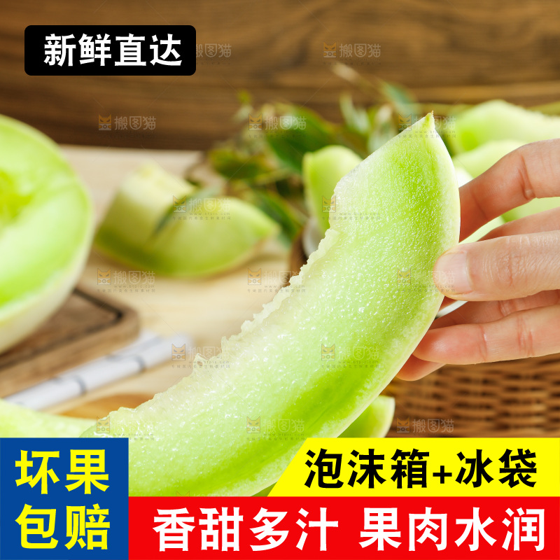 浅底上的玉菇甜瓜
