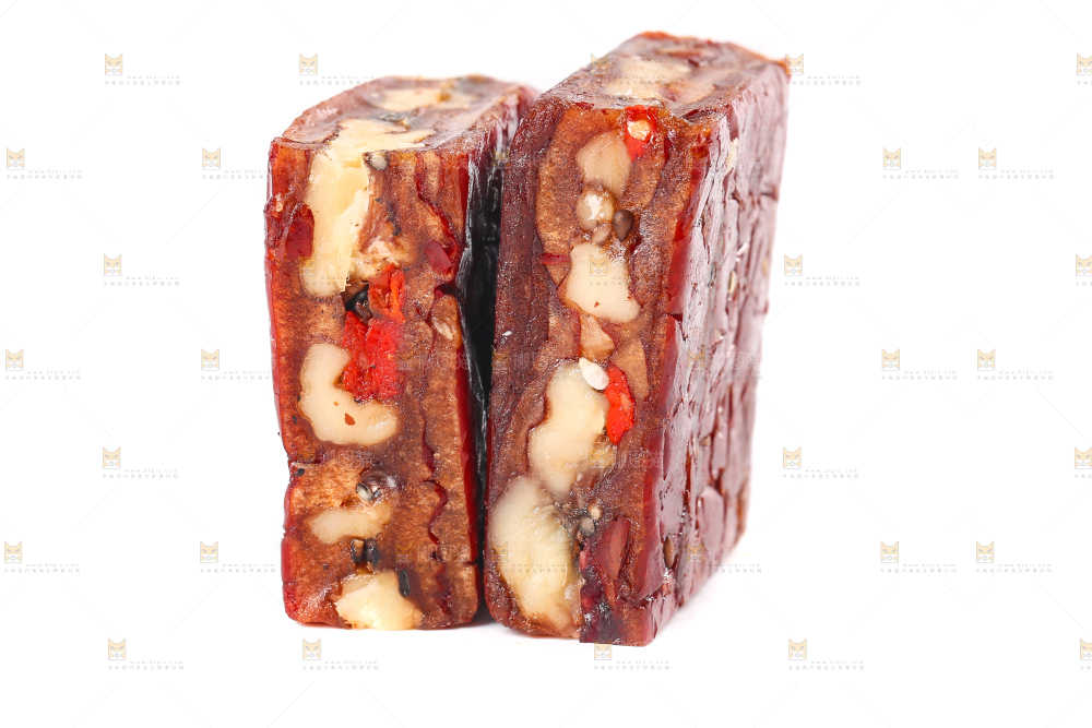 白底上的夹心派