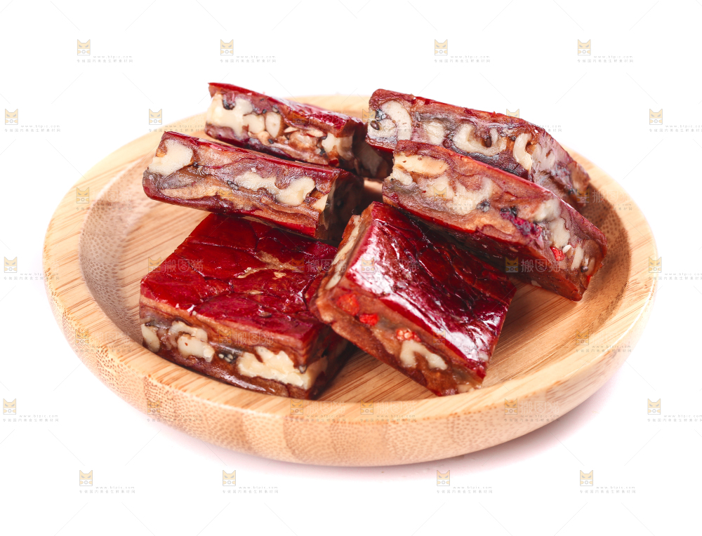 白底上的夹心派