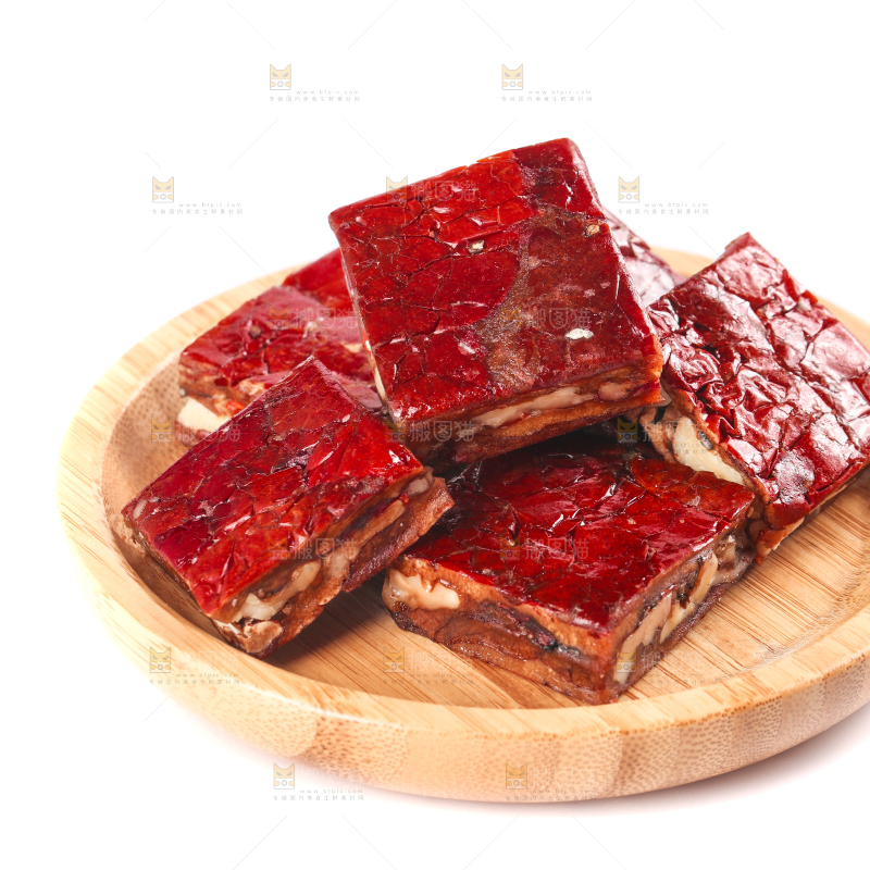 白底上的夹心派