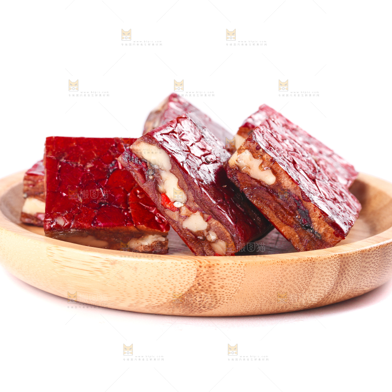 白底上的夹心派