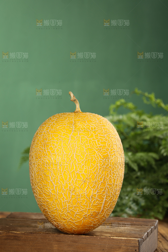 深底上的黄皮哈密瓜