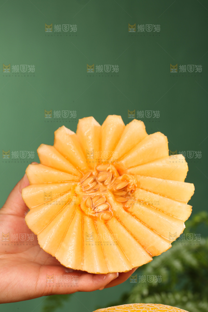 深底上的黄皮哈密瓜