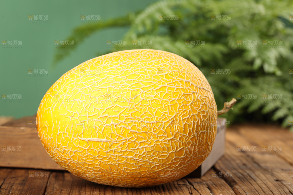 深底上的黄皮哈密瓜