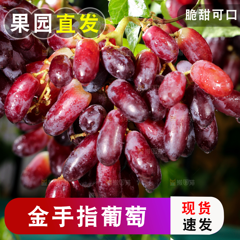 深底上的金手指葡萄