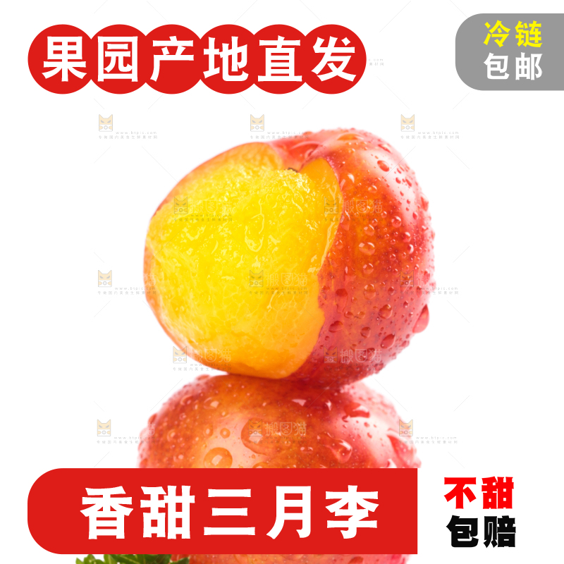 白底上的三月李