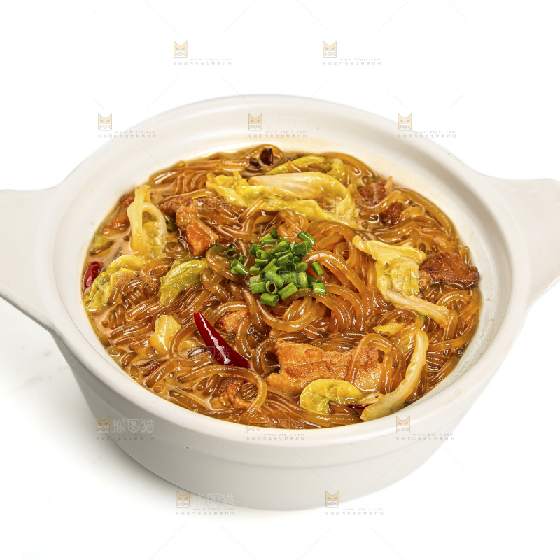 碗里的猪肉炖粉条
