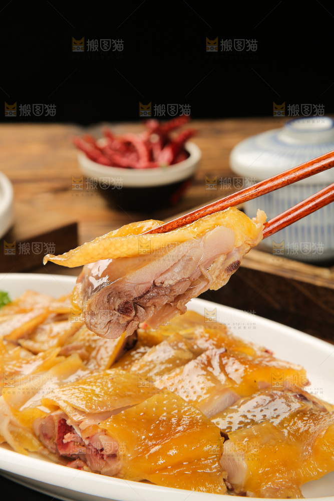 深底上的风干鸡