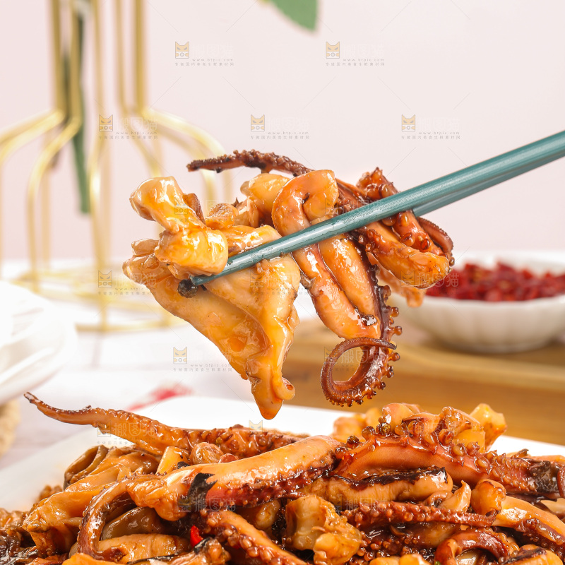 浅底上的鱿鱼须