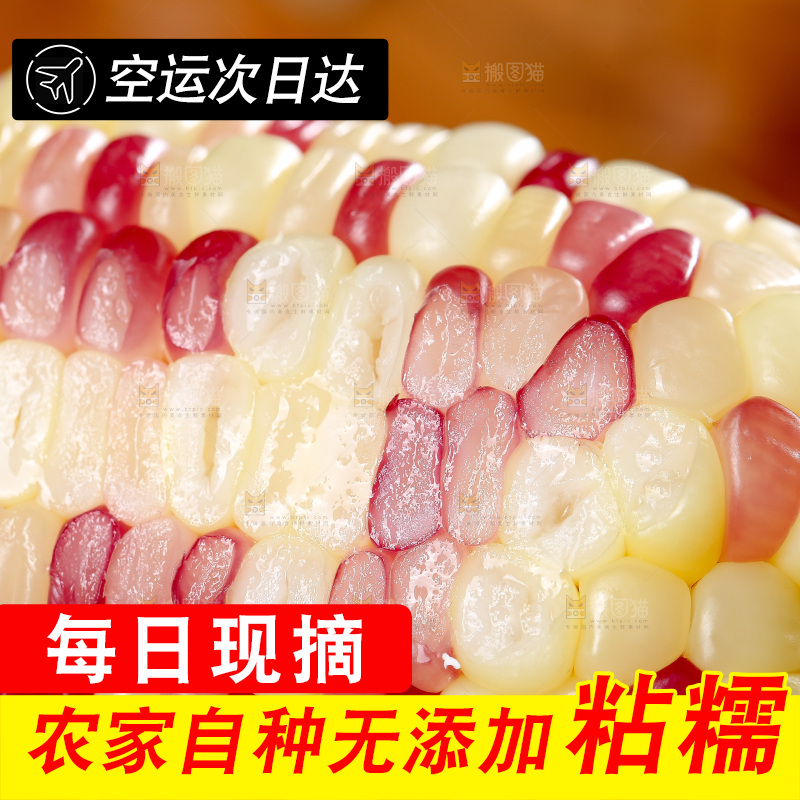 木底上的花糯玉米