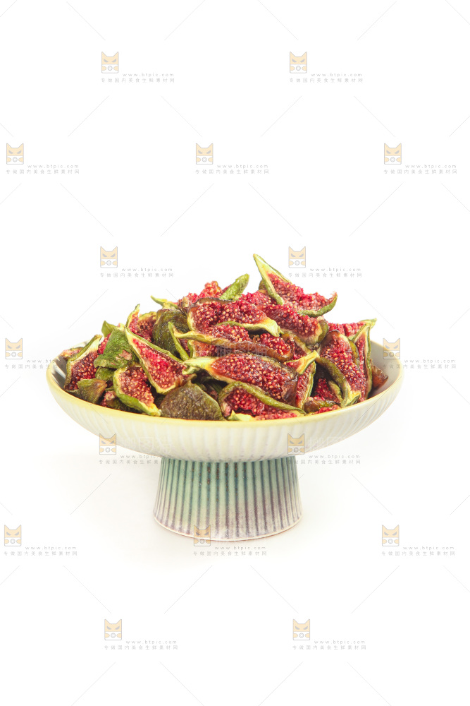 白底上的无花果脯