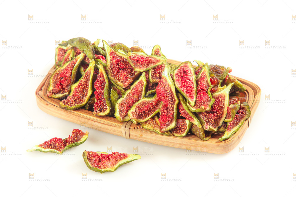 白底上的无花果脯