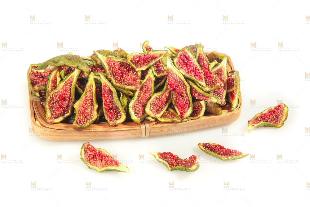 白底上的无花果脯