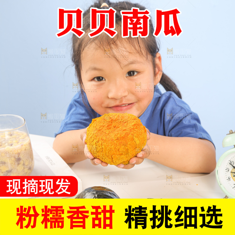 浅底上的贝贝南瓜