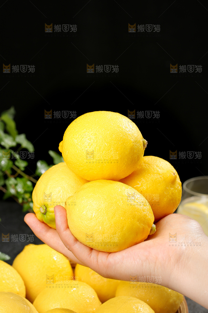 深底上的安岳黄柠檬