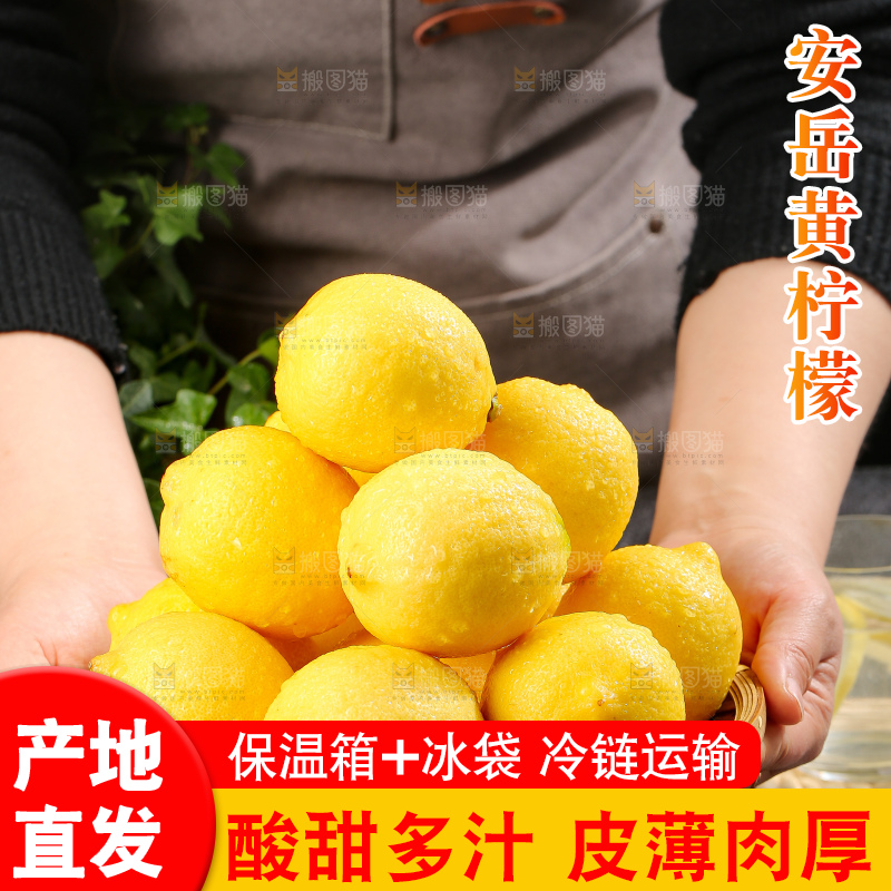 深底上的安岳黄柠檬