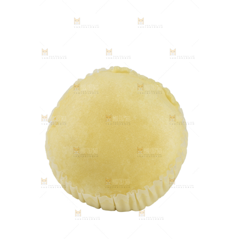 白底上的蒸蛋糕