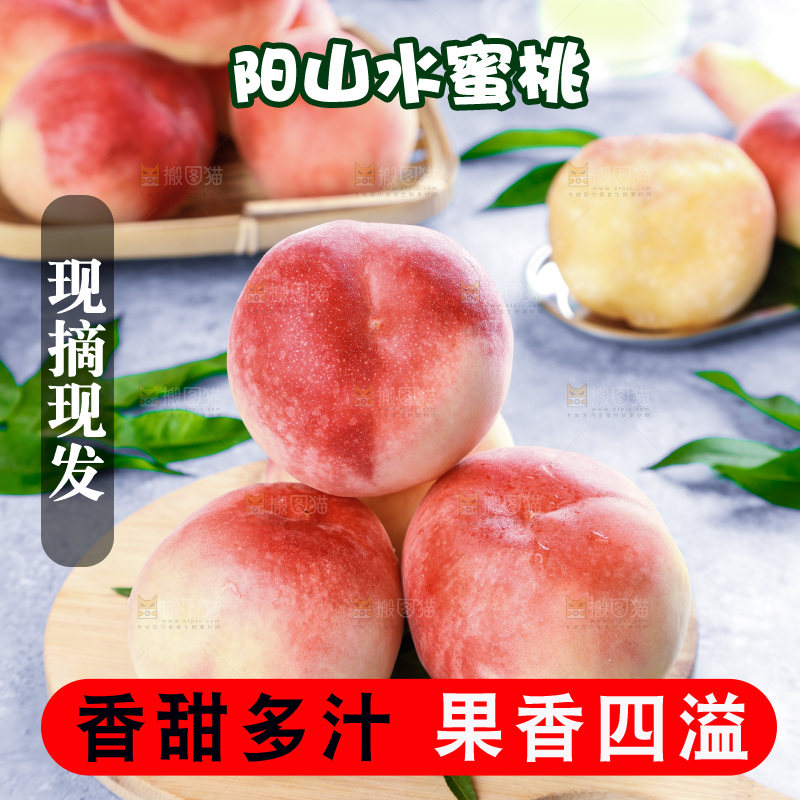 浅底上的阳山水蜜桃