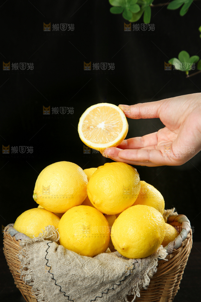 深底上的安岳黄柠檬