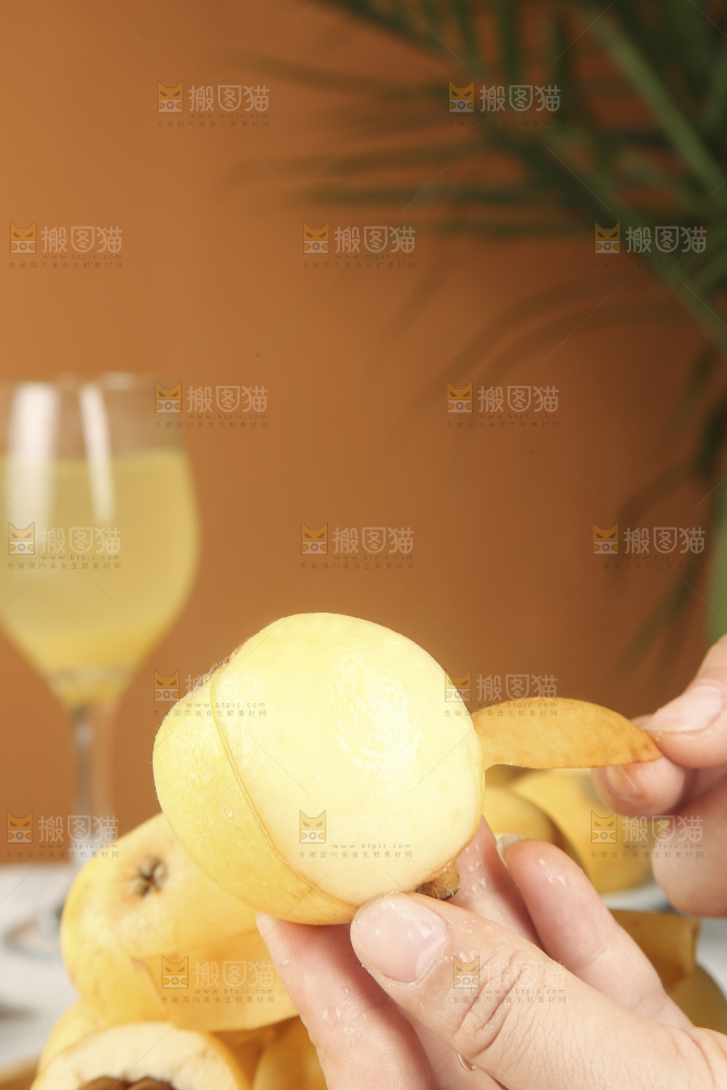 浅底上的白玉枇杷