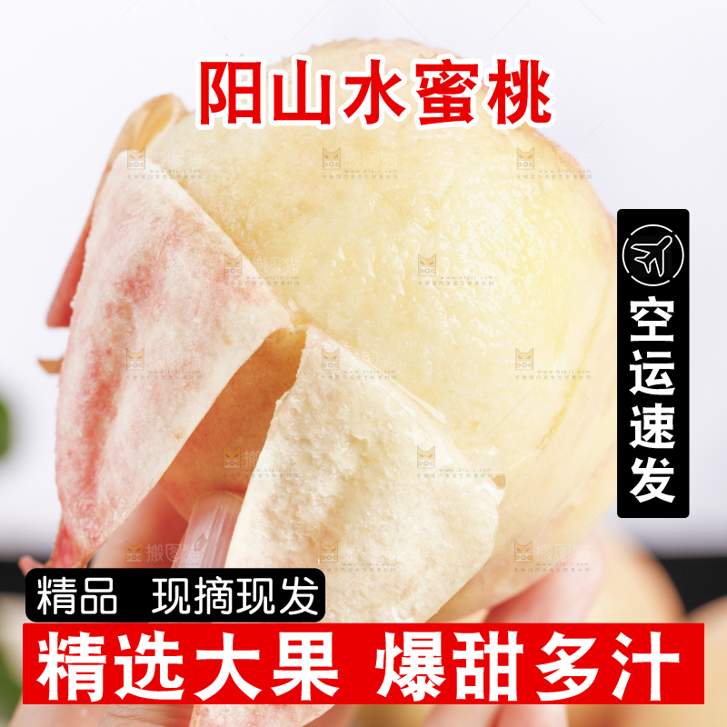 浅底上的阳山水蜜桃