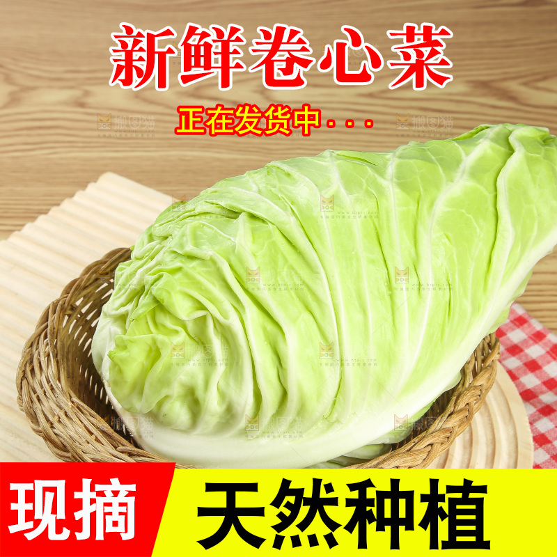 木底上的卷心菜