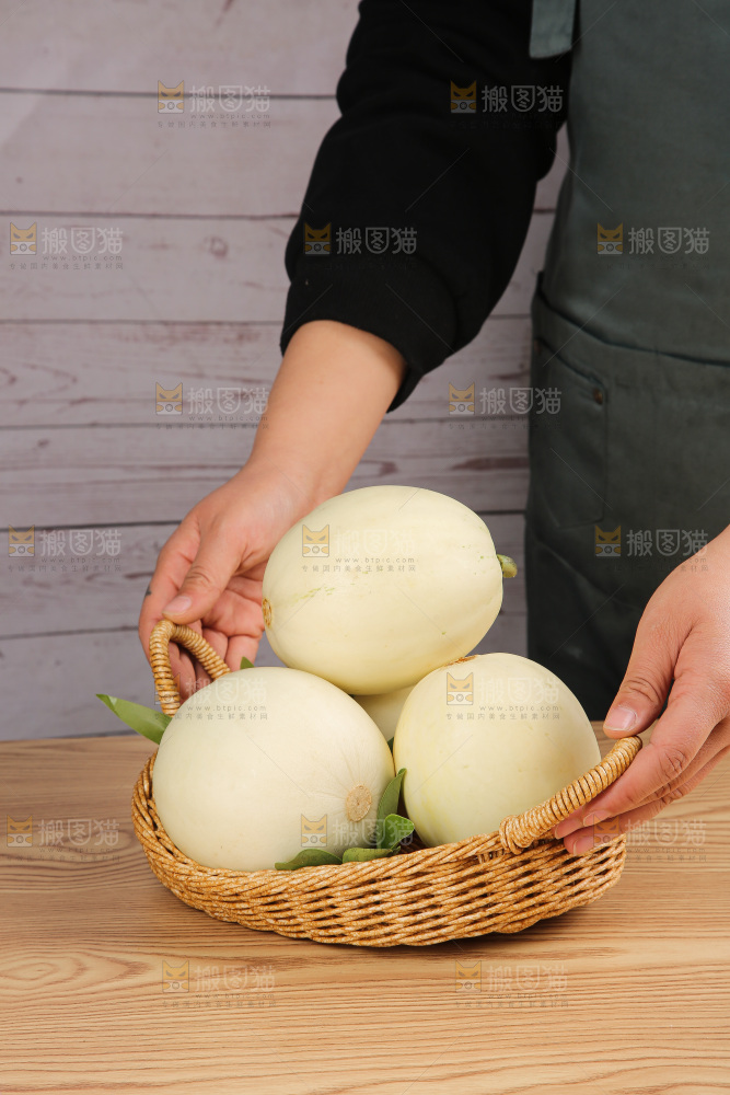 木底上的阎良甜瓜