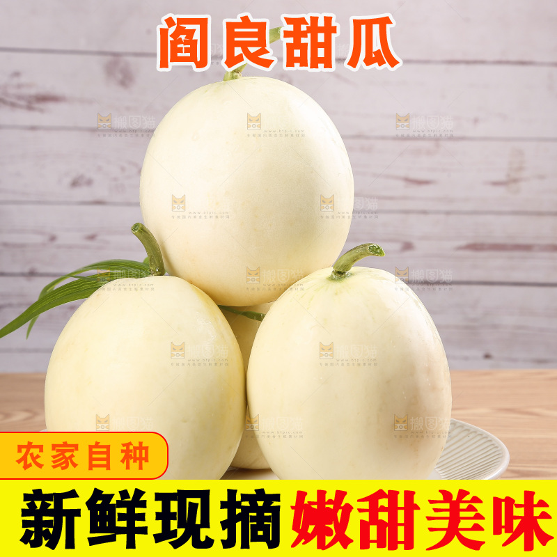 木底上的阎良甜瓜