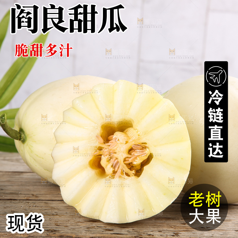 木底上的阎良甜瓜
