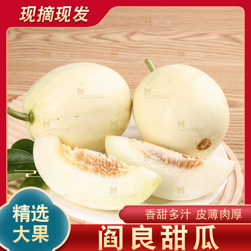 木底上的阎良甜瓜