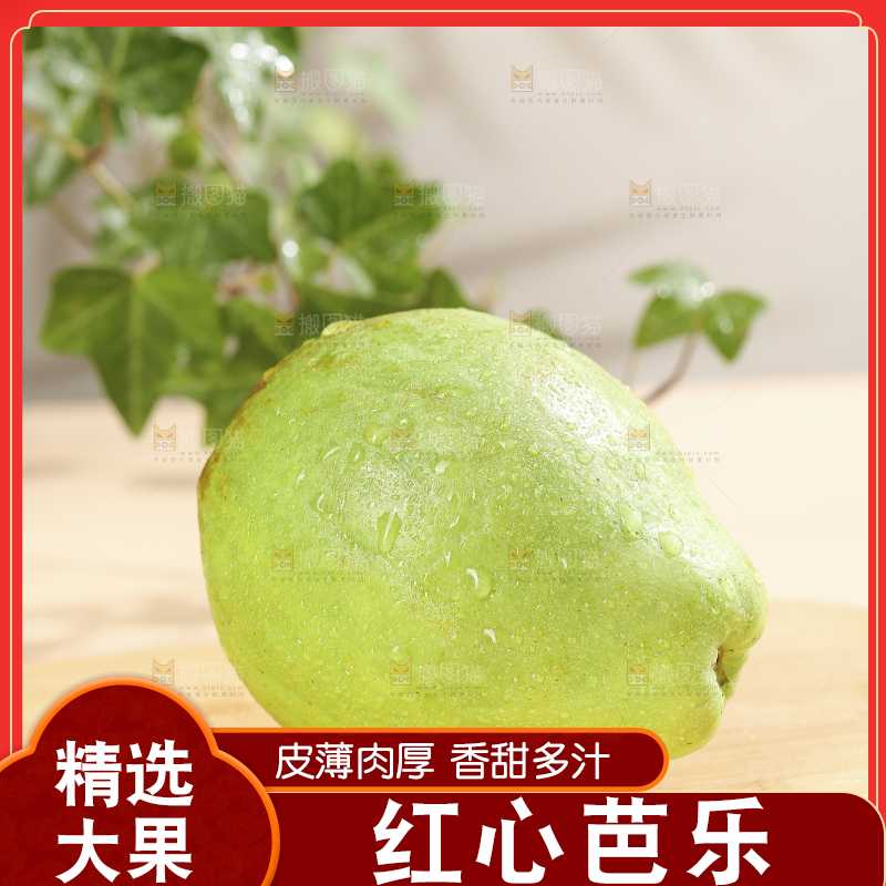 浅底上的红心软芭乐