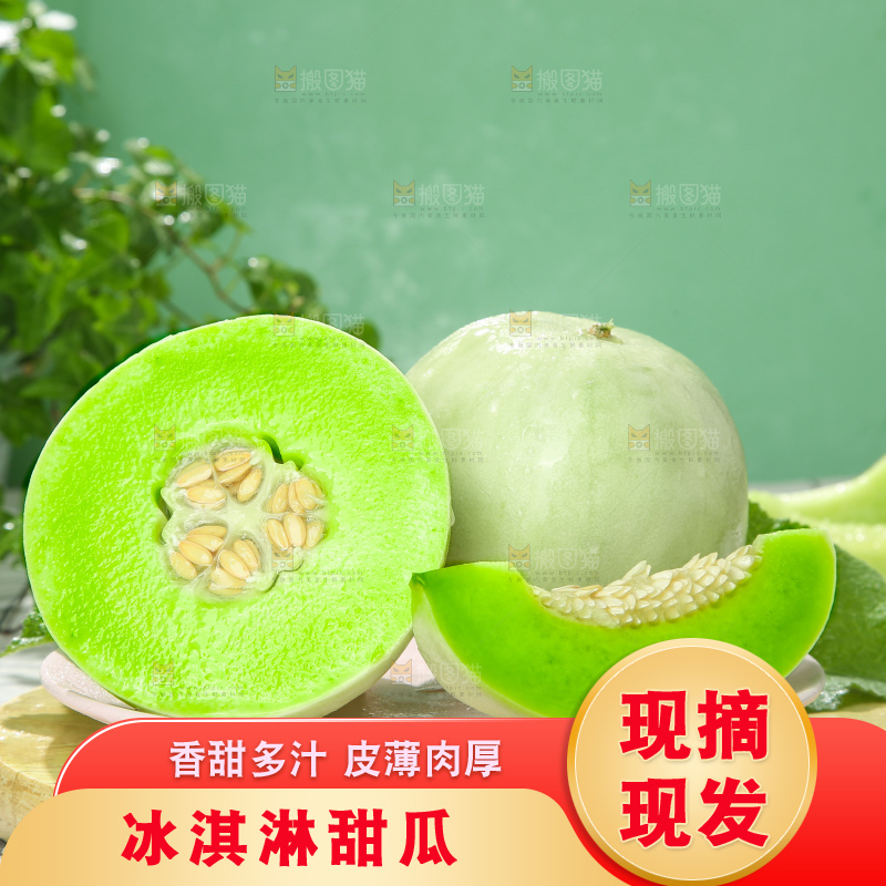 浅底上的玉菇甜瓜