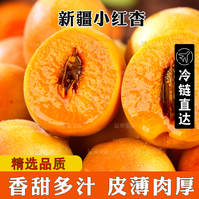 深底上的小红杏