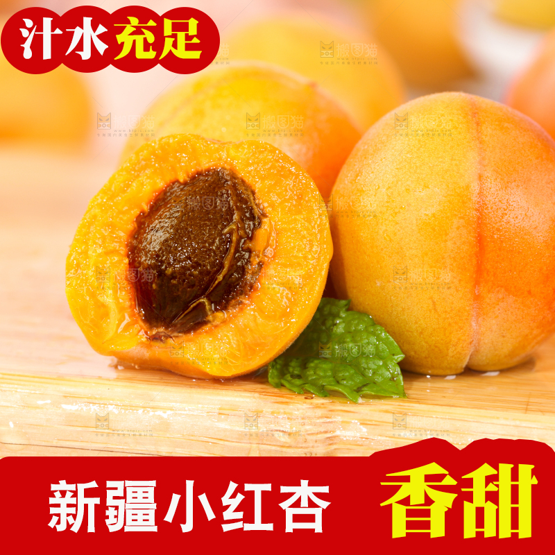 浅底上的小红杏