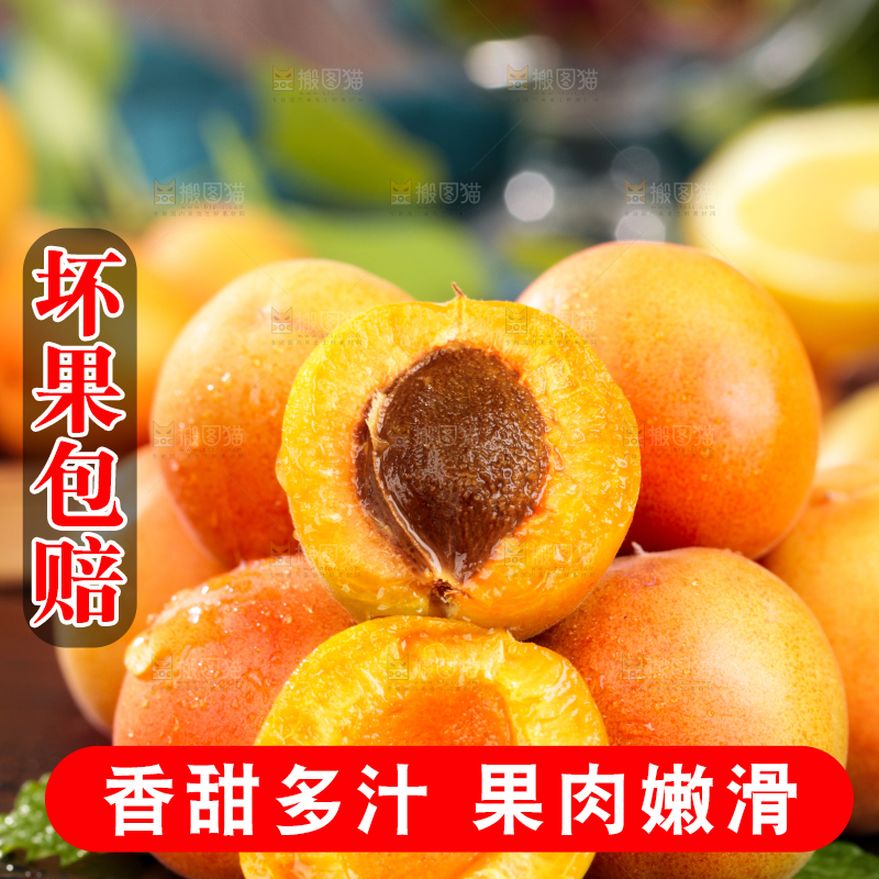 深底上的小红杏