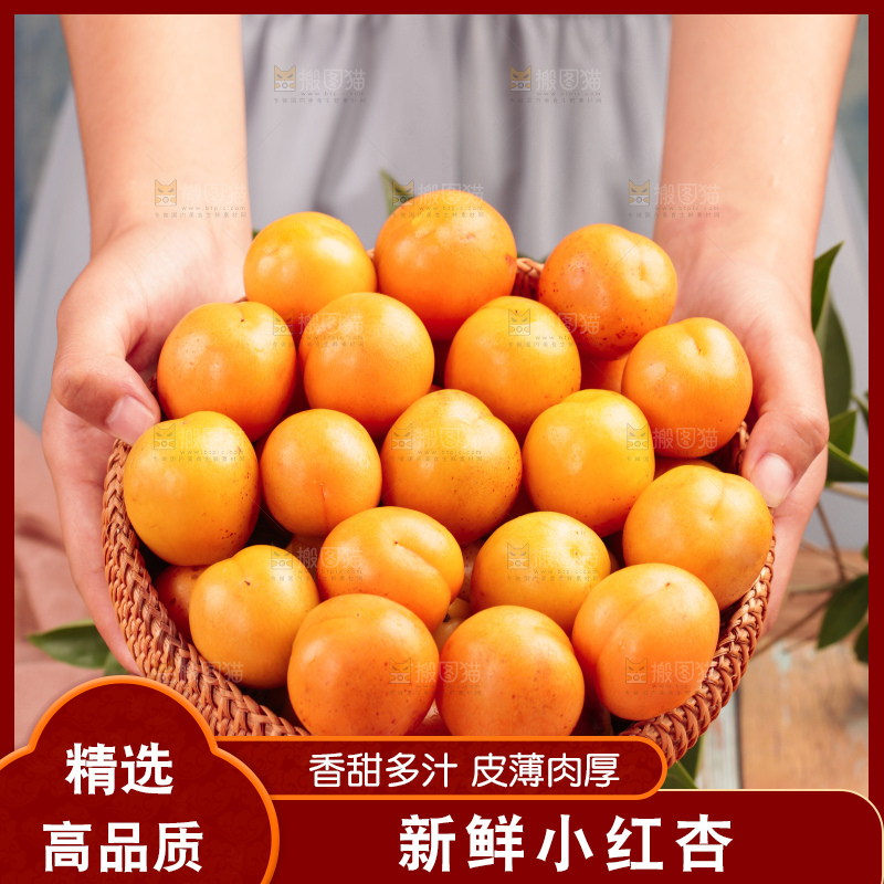 木底上的小红杏