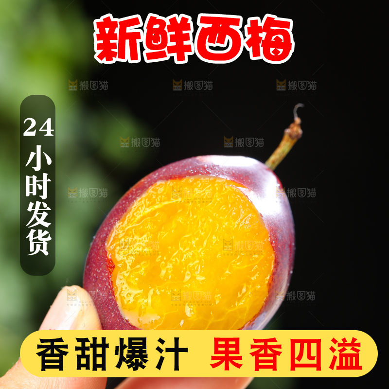 手里拿着新鲜西梅