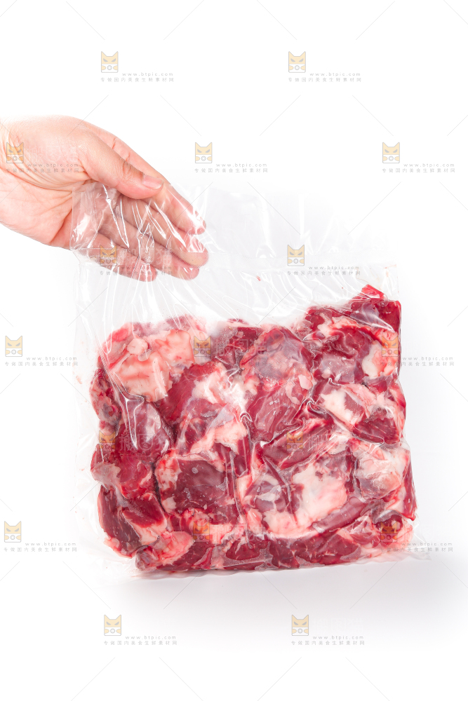 白底上的牛腱子
