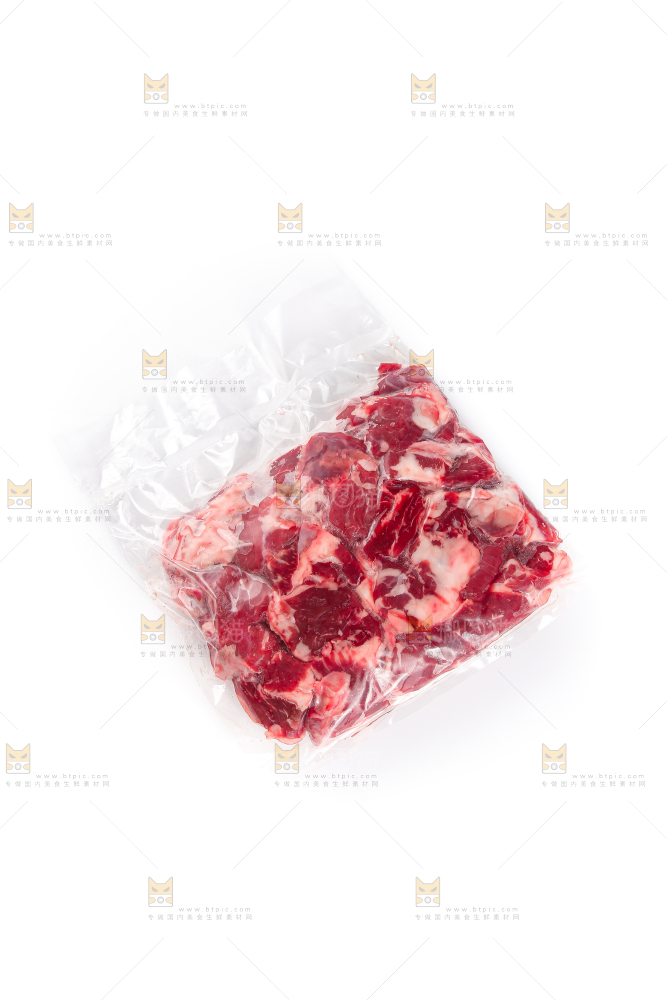 白底上的牛腱子