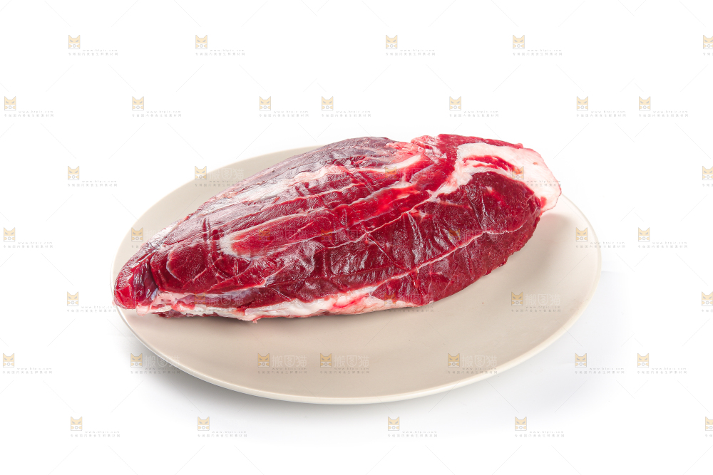 白底上的牛腱子